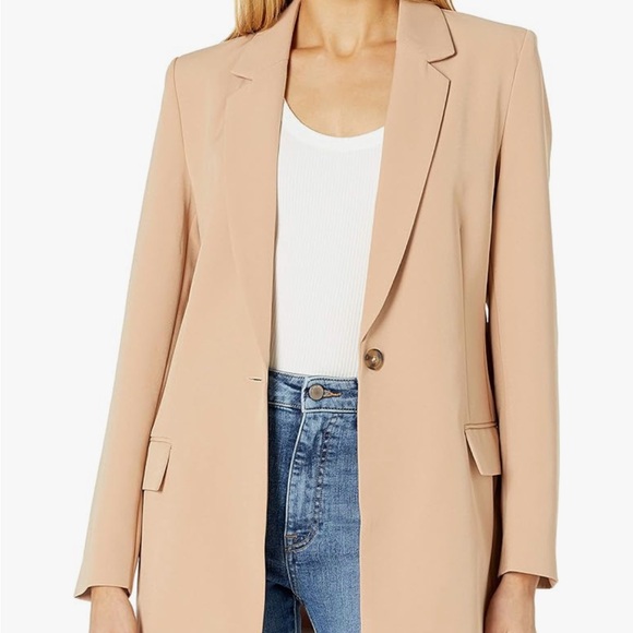Women's Tan Blazer color: Praline - Picture 8 of 13